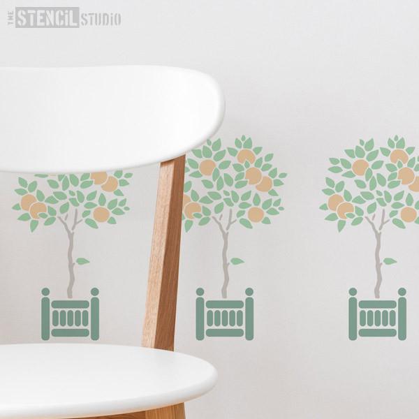 Orange Tree stencil from The Stencil Studio Ltd - Size S